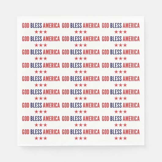 アメリカを祝福 スタンダードランチョンナプキン (正面)