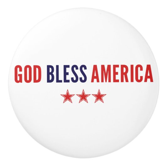 アメリカを祝福 セラミックノブ (正面)