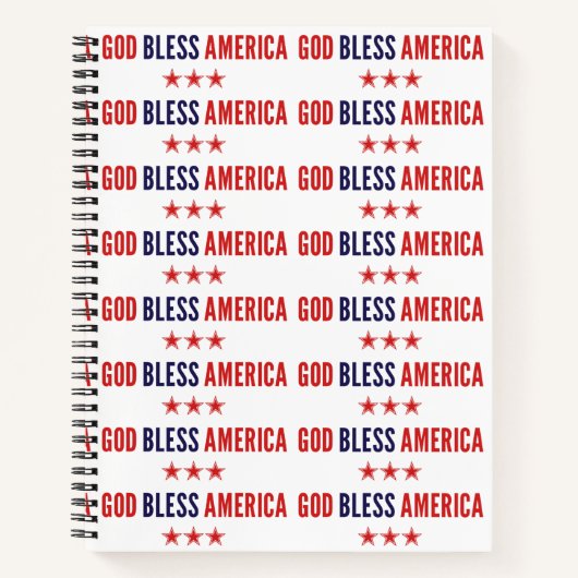 アメリカを祝福 ノートブック (正面)