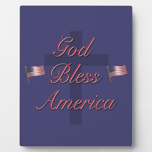 アメリカを祝福 フォトプラーク (正面)