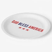 アメリカを祝福 ペーパープレート (アングル)