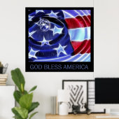 アメリカを祝福 ポスター (ホームオフィス)