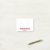 アメリカを祝福 ポストイット (デスク上)