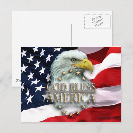 アメリカを祝福 ポストカード (正面/裏面)