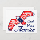 アメリカを祝福 ポストカード (正面/裏面)