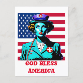 アメリカを祝福 ポストカード