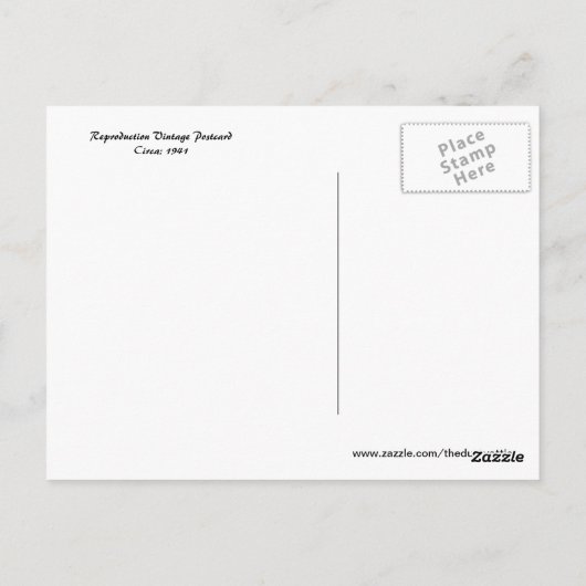 アメリカを祝福 ポストカード (裏面)