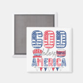 アメリカを祝福 マグネット (正面/裏面)