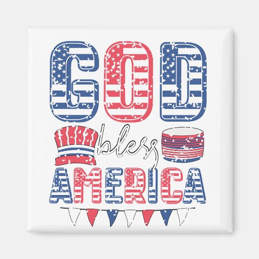 アメリカを祝福 マグネット (正面)