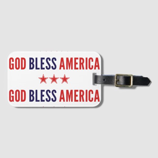 アメリカを祝福 ラゲッジタグ (正面横)