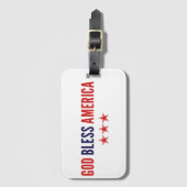 アメリカを祝福 ラゲッジタグ (正面縦)