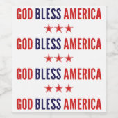 アメリカを祝福 ワインラベル (シングルラベル)