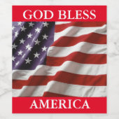 アメリカを祝福 ワインラベル (シングルラベル)