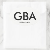 アメリカを祝福 楕円形シール (バッグ)