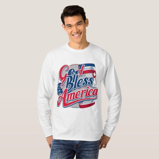 アメリカを祝福 Tシャツ (正面フル)