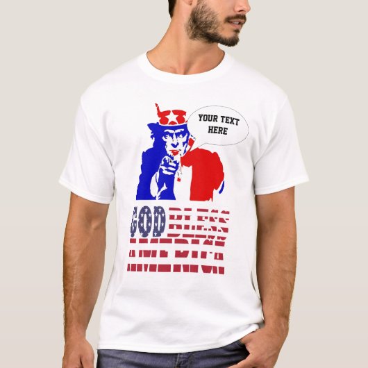 アメリカを祝福 Tシャツ (正面)