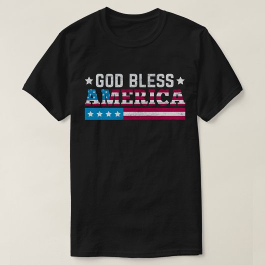 アメリカを祝福 Tシャツ (デザイン正面)
