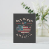 アメリカを祝福 Vintage はがき - 愛国心 Rus (スタンド正面)