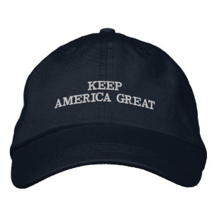 アメリカを素晴らしい保って下さい 刺繍入りキャップ