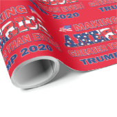 アメリカを素晴らし今まで作ること ラッピングペーパー (ロールコーナー)