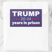 アメリカを素晴らし再び輝かしいアンチを切り開く 長方形シール (バッグ)