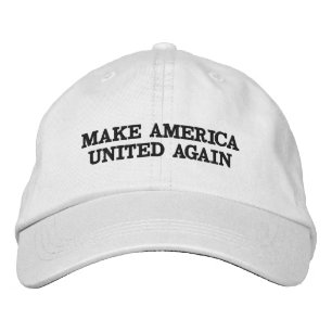 アメリカを統一されたに再度させて下さい 刺繍入りキャップ