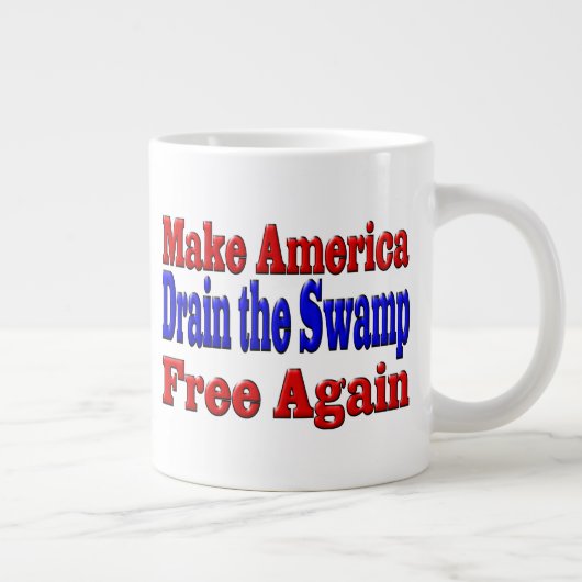 アメリカを自由に沼を青く染める ジャンボコーヒーマグカップ (右)