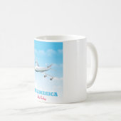 アメリカを見よう - 今日飛びたつ！ コーヒーマグカップ (正面右)