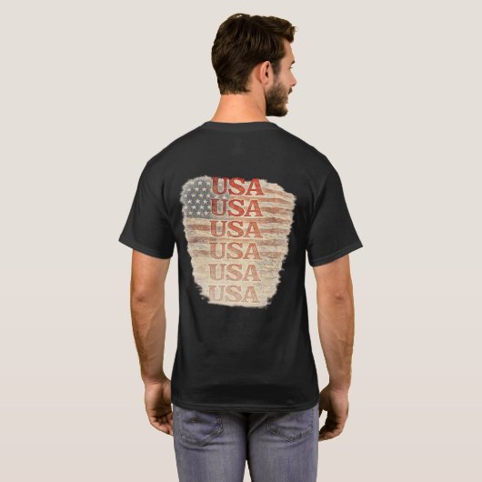 アメリカを見る自由 Tシャツ (裏面フル)