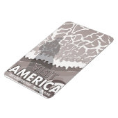アメリカを見る ビンテージ・カートゥーン マグネット (左側)