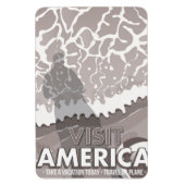 アメリカを見る ビンテージ・カートゥーン マグネット (縦)