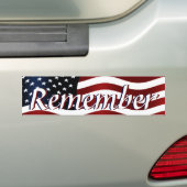 アメリカを覚えて下さい バンパーステッカー (車上)