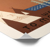 アメリカを訪ねて　モンタナへようこそ | ヴィンテージ・トラベル ポスター (角)