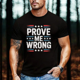 アメリカを証明してみろ 愛国的な星条旗 Tシャツ