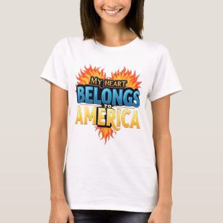 アメリカを誇りに思いましょう - 強く立ち、輝きを放て" Tシャツ