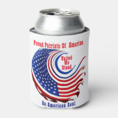 アメリカを誇りに思うパトリオットたち 缶クーラー (缶正面)