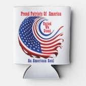 アメリカを誇りに思うパトリオットたち 缶クーラー (正面)