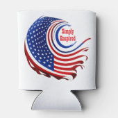 アメリカを誇りに思うパトリオットたち 缶クーラー (裏面)