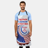 アメリカを誇りに思うパトリオット エプロン (着用した状態)