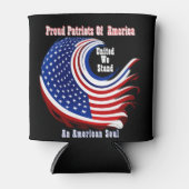 アメリカを誇りに思う愛国者たち 缶クーラー (正面)