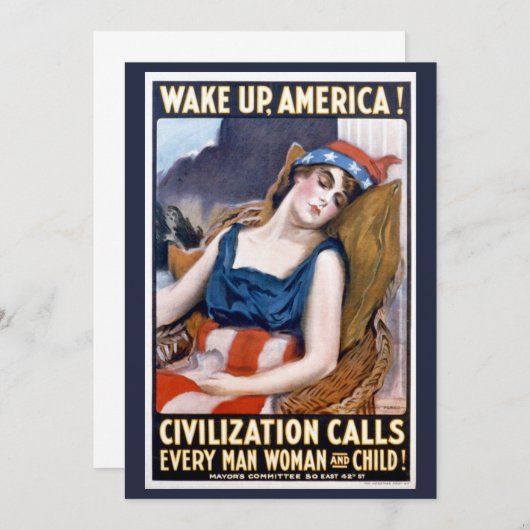 アメリカを起こせ！ヴィンテージ愛国自由芸術 (正面/裏面)