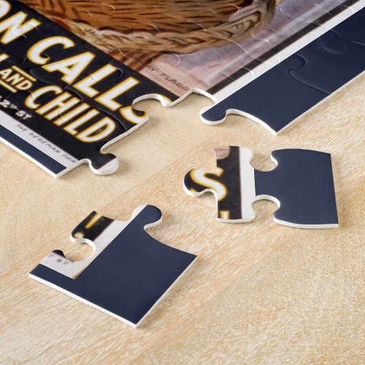 アメリカを起こせ!ヴィンテージ愛国自由芸術 ジグソーパズル (側面)