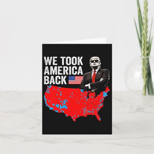 アメリカを連れて行ったトランプCk – パパの家Take Ameri カード (正面)
