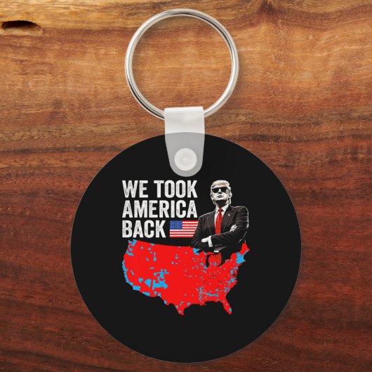 アメリカを連れて行ったトランプCk – パパの家Take Ameri キーホルダー (正面)