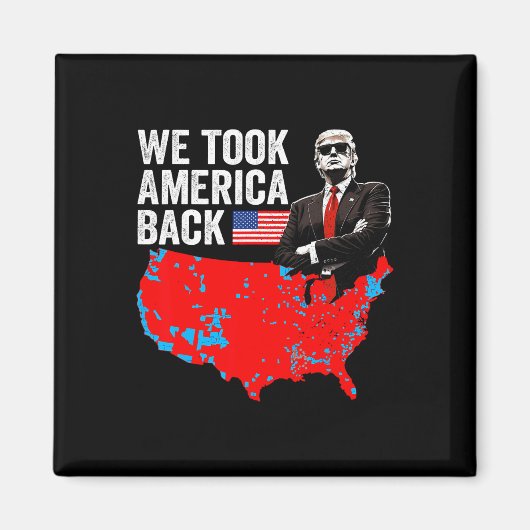 アメリカを連れて行ったトランプCk – パパの家Take Ameri マグネット (正面)