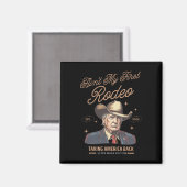 アメリカを連れ戻した私の最初のロデオトランプカウボーイ マグネット (正面/裏面)