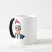 アメリカを連れ戻すトランプ大統領のクリスマス モーフィングマグカップ (正面左)