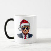 アメリカを連れ戻すトランプ大統領のクリスマス モーフィングマグカップ (左)