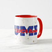 アメリカを連れ戻すトランプ文字オンスターズ マグカップ (正面右)