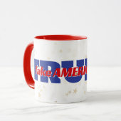 アメリカを連れ戻すトランプ文字オンスターズ マグカップ (正面左)